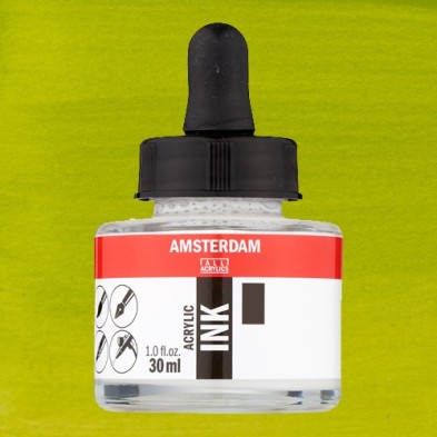 Materiais Belas Artes - Tinta Acrílica Verde Oliva Claro 621 Amsterdam (30ml.) | totenart.com