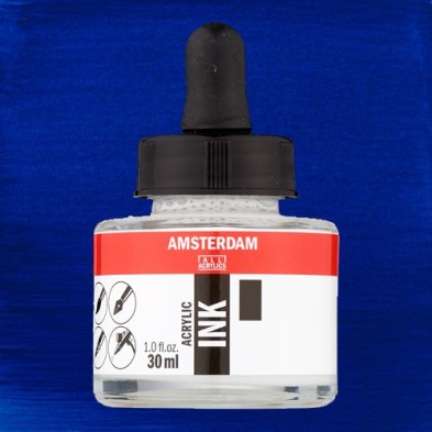 Materiais Belas Artes - Tinta Acrílica Azul Phthalo Amsterdam (30ml.) | totenart.com