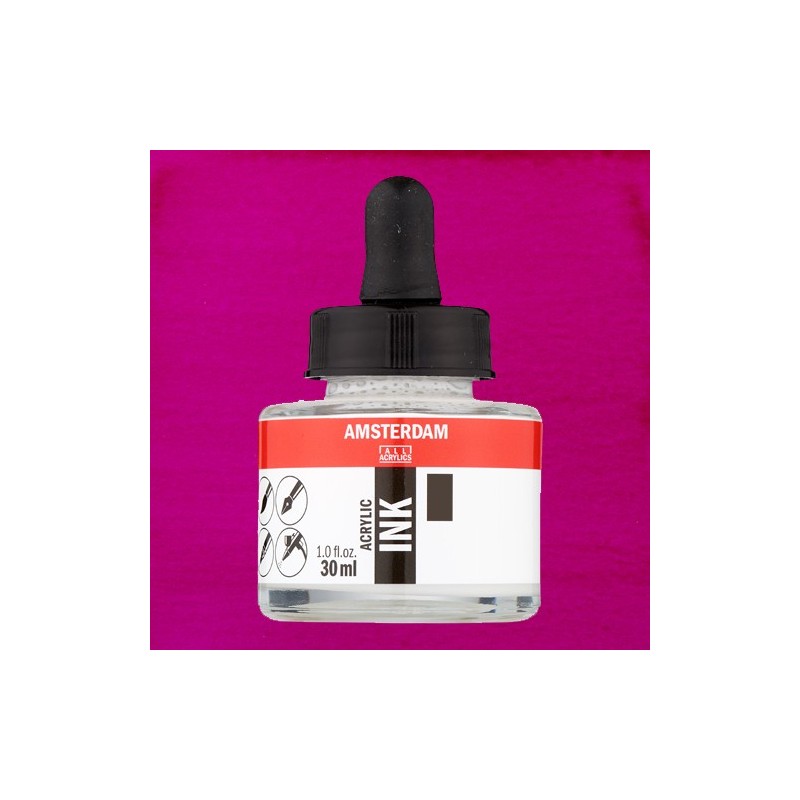 Materiais Belas Artes - Tinta Acrílica Vermelho Violeta Claro Permanente 577 Amsterdam (30ml.) | totenart.com