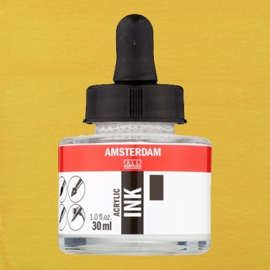 Materiais Belas Artes - Tinta Acrílica \nAmarelo Nápoles Escuro 223 Amsterdam (30ml.) | totenart.com