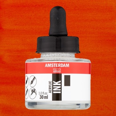 Materiais Belas Artes - Tinta Acrílica Vermelhão 311 Amsterdam (30ml.) | totenart.com