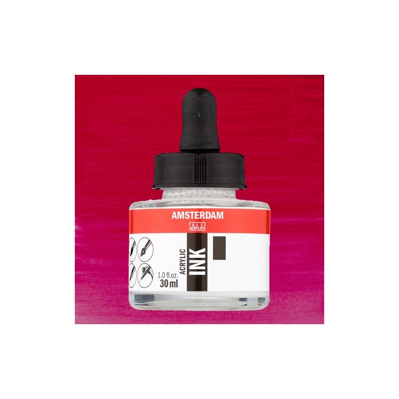 Materiais Belas Artes - Tinta Acrílica Carmim 318 Amsterdam (30ml.) | totenart.com