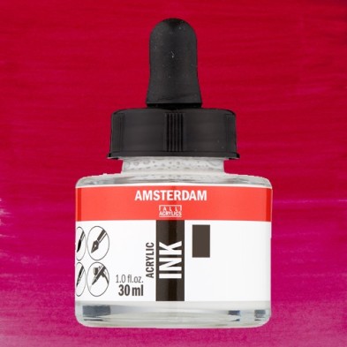 Materiais Belas Artes - Tinta Acrílica Carmim 318 Amsterdam (30ml.) | totenart.com