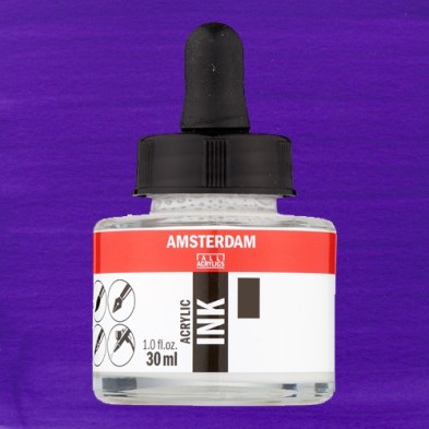 Materiais Belas Artes - Tinta Acrílica Ultramarine Violeta 507 Amsterdam (30ml.) | totenart.com