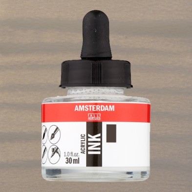 Materiais Belas Artes - Tinta Acrílica Cinza Calido 718 Amsterdam (30ml.) | totenart.com