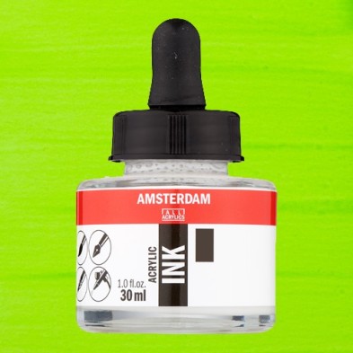Materiais Belas Artes - Tinta Acrílica Verde Reflex 672 Amsterdam (30ml.) | totenart.com
