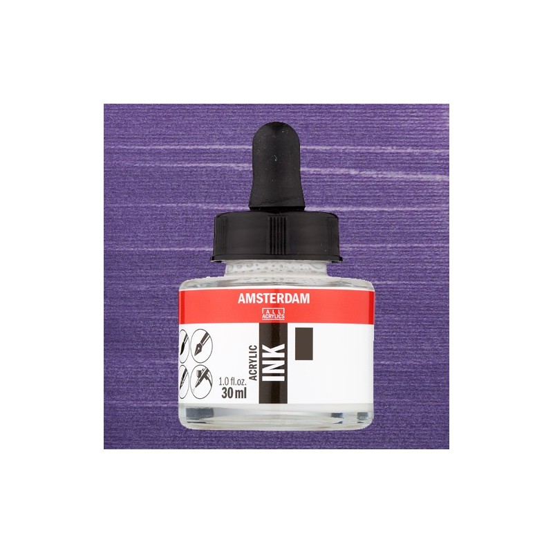 Materiais Belas Artes - Tinta Acrílica Violeta Pérola 821 Amsterdam (30 ml.) | totenart.com