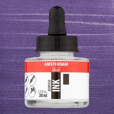 Materiais Belas Artes - Tinta Acrílica Violeta Pérola 821 Amsterdam (30 ml.) | totenart.com