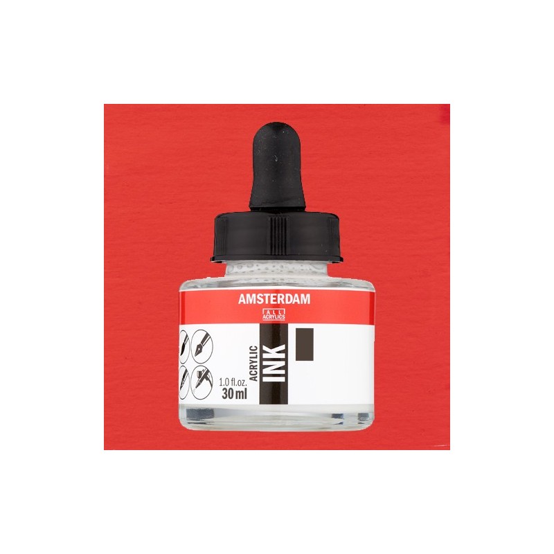 Materiais Belas Artes - Tinta Acrílica Pirrol Vermelho 315 Amsterdam (30ml.) | totenart.com