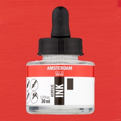 Materiais Belas Artes - Tinta Acrílica Pirrol Vermelho 315 Amsterdam (30ml.) | totenart.com