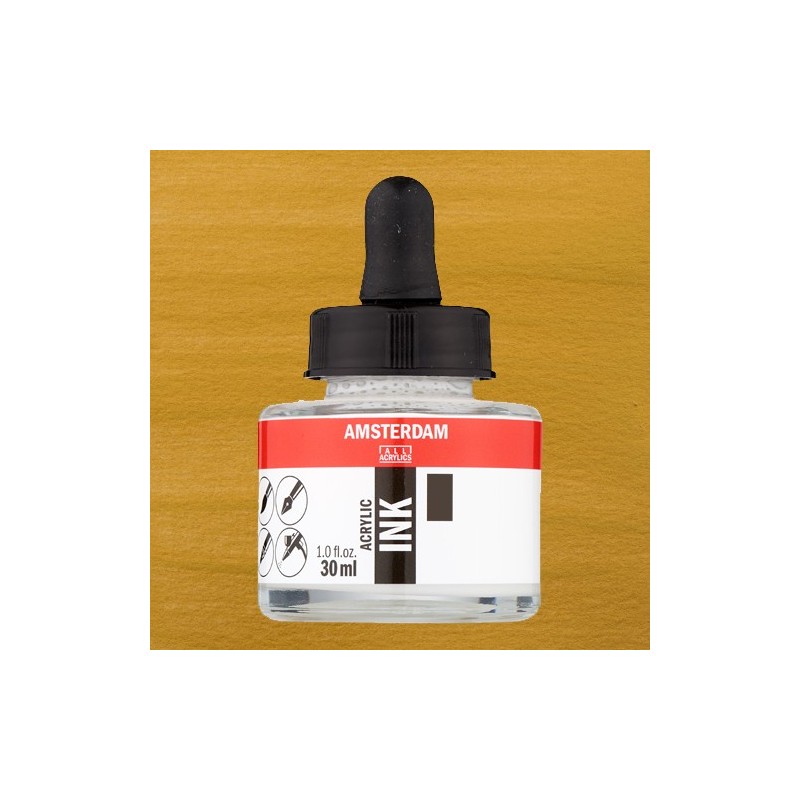 Materiais Belas Artes - Tinta Acrílica Ouro Escuro 803 Amsterdam (30ml.) | totenart.com