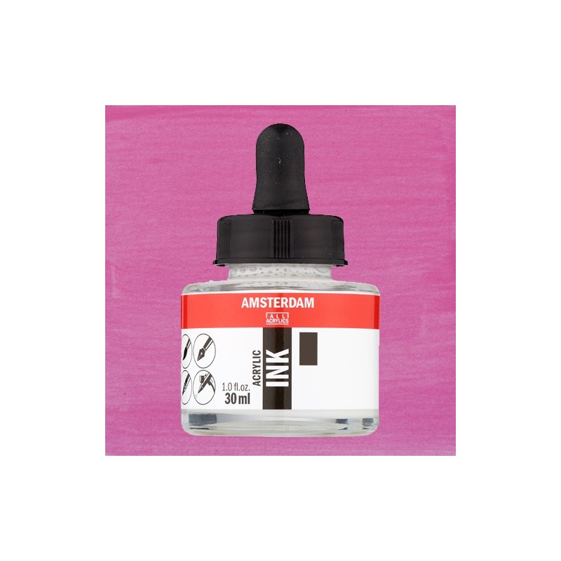 Materiais Belas Artes - Tinta Acrílica Quinacridone Rosa Claro\n 385 Amsterdam (30ml.) | totenart.com