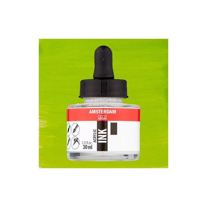 Materiais Belas Artes - Tinta Acrílica Verde Amarelado 617 Amsterdam (30ml.) | totenart.com