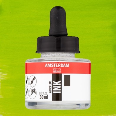 Materiais Belas Artes - Tinta Acrílica Verde Amarelado 617 Amsterdam (30ml.) | totenart.com