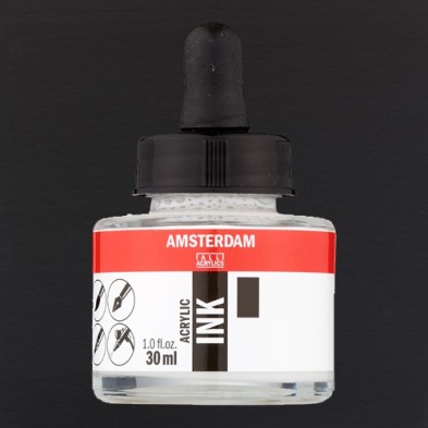 Materiais Belas Artes - Tinta Acrílica Óxido Preto 735 Amsterdam (30ml.) | totenart.com