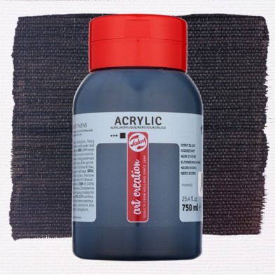 Materiais Belas Artes - Acrilico ArtCreation Preto marfim 750ml. | totenart.com