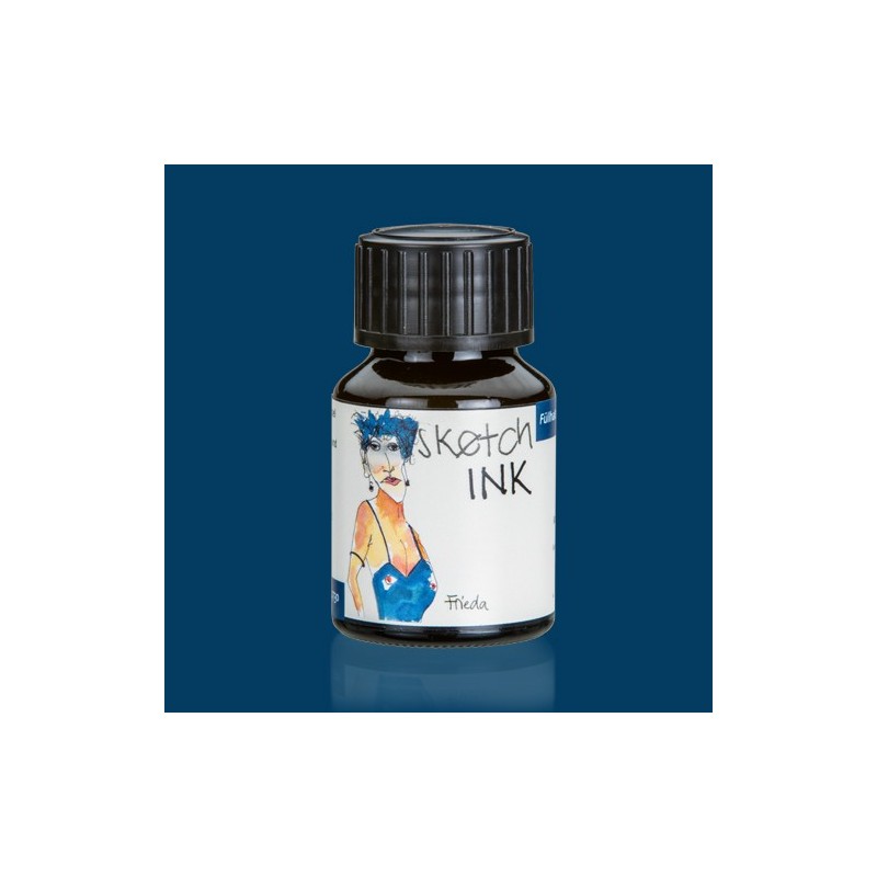 Materiais Belas Artes - Sketch Ink Tinta Pigmentada Rohrer and Klingner Frieda (Mar Azul), 50 ml | totenart.com