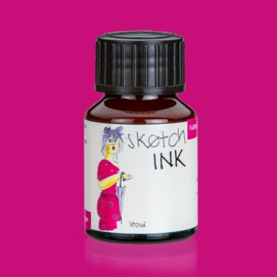 Materiais Belas Artes - Sketch Ink Tinta Pigmentada Rohrer and Klingner Vroni (Vermelho Magenta), 50 ml | totenart.com