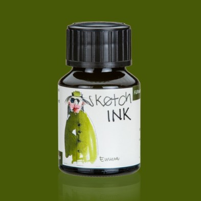 Materiais Belas Artes - Sketch Ink Tinta Pigmentada Rohrer and Klingner Emma (Verde Garrafa), 50 ml | totenart.com