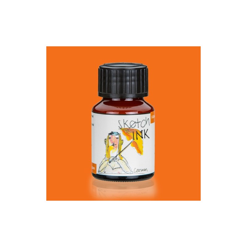 Materiais Belas Artes - Sketch Ink Tinta Pigmentada Rohrer and Klingner Carmen (Laranja), 50 ml | totenart.com