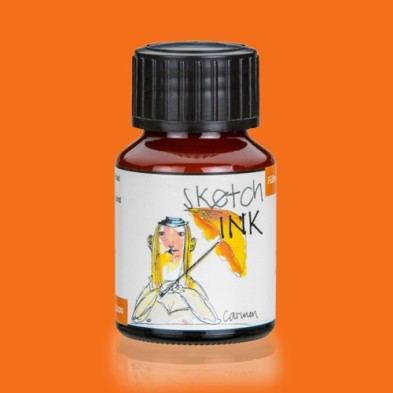 Materiais Belas Artes - Sketch Ink Tinta Pigmentada Rohrer and Klingner Carmen (Laranja), 50 ml | totenart.com