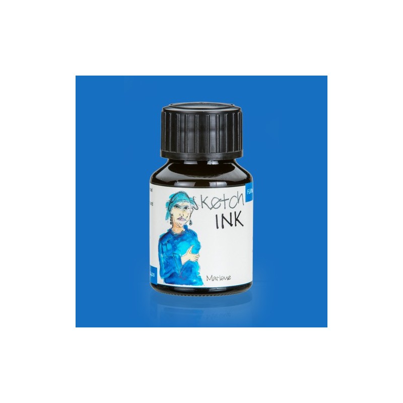 Materiais Belas Artes - Sketch Ink Tinta Pigmentada Rohrer and Klingner Marlene (Azul Claro), 50 ml | totenart.com