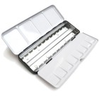 Materiais Belas Artes - Caixa de aguarelas de metal vazia 24 1/2 godetes WN | totenart.com