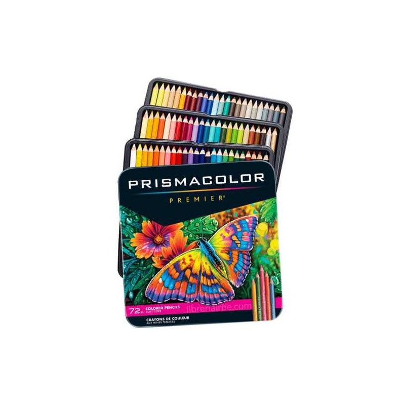 Materiais Belas Artes - Prismacolor Premier caixa de metal 72 lápis de cor | totenart.com