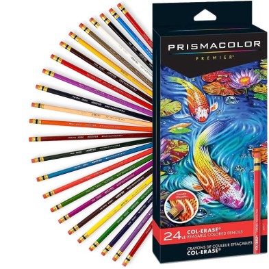 Materiais Belas Artes - Prismacolor Col-Erase caixa 24 lápis de cor | totenart.com