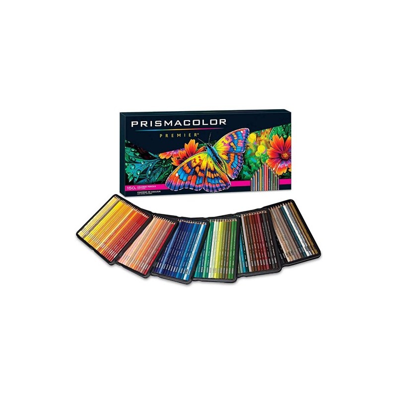 Materiais Belas Artes - Prismacolor Premier caixa de metal 150 lápis de cor | totenart.com