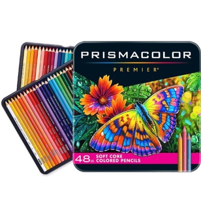 Materiais Belas Artes - Prismacolor Premier caixa de metal 48 lápis de cor | totenart.com