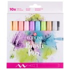 Materiais Belas Artes - Set Marcador Aquarela Ecoline Brush Pen 10 ud PASTEL | totenart.com