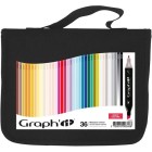 Materiais Belas Artes - Caixa 36 Marcadores de ponta dupla, cores básicas, Graph\'it | totenart.com