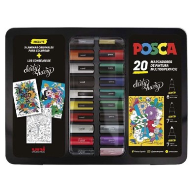 Materiais Belas Artes - Dirty Harry 20 Marcadores Posca  | totenart.com