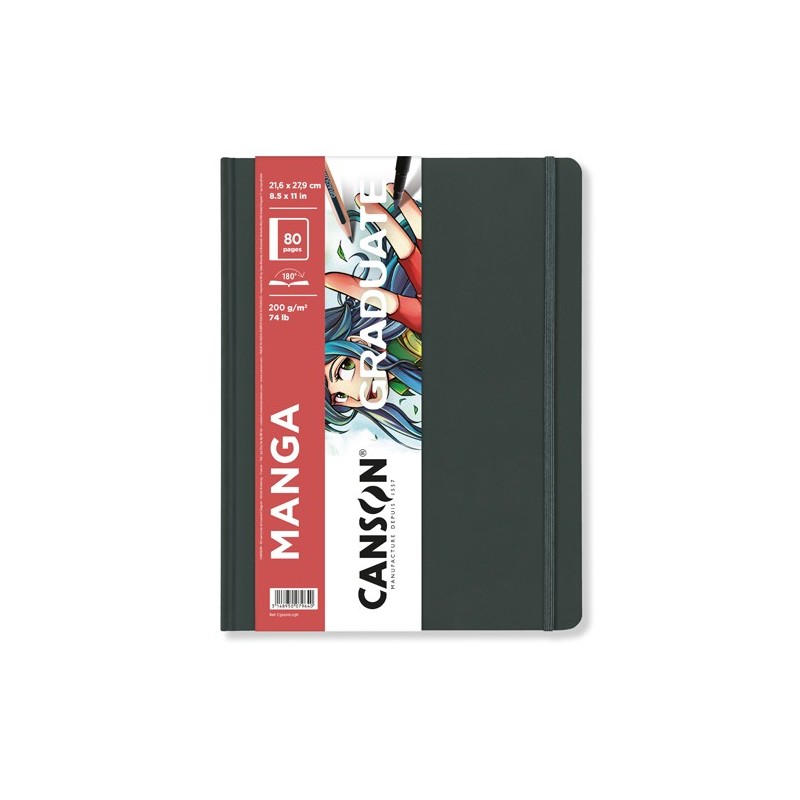 Materiais Belas Artes - Canson Graduate Manga Bloco, 80f., 200 gr., 21,6x27,9 cm | totenart.com