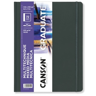 Materiais Belas Artes - Canson Graduate Mix Media Bloco, 36f., 200 gr., 21,6x27,9 cm | totenart.com