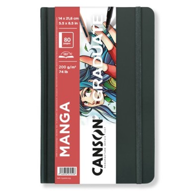 Materiais Belas Artes - Canson Graduate Manga Bloco, 80f., 200 gr., 14x21,6 cm | totenart.com