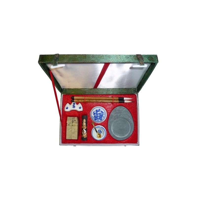 Estojo escritura chinesa 9 peças