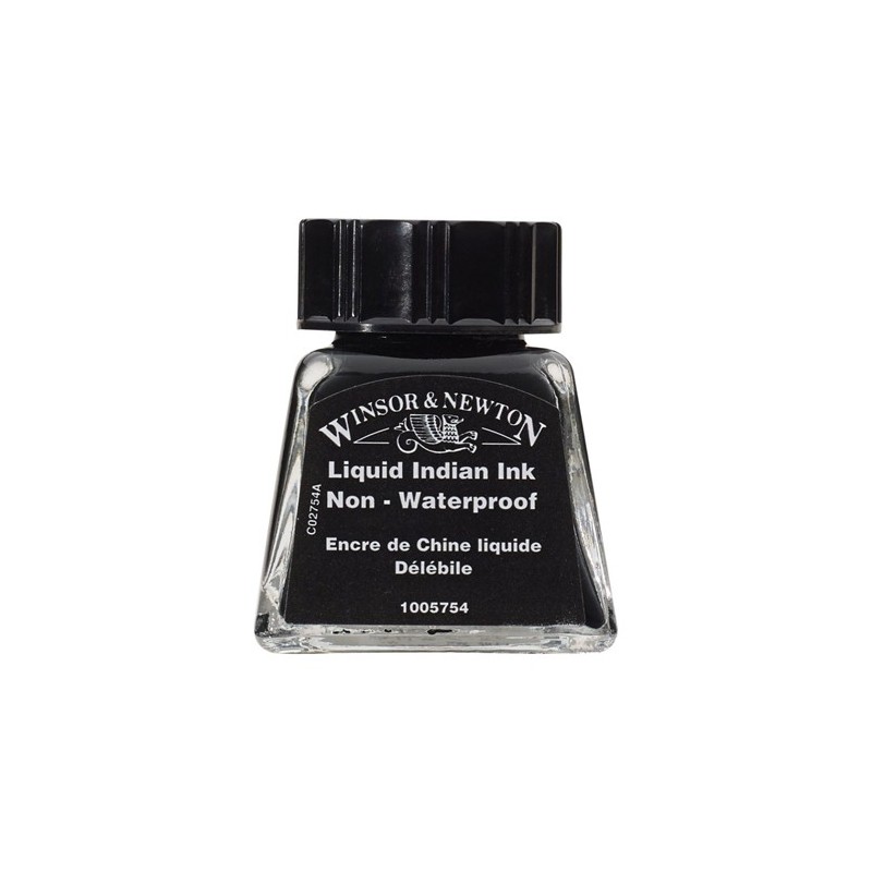 Tinta Desenho (chinesa)  Preto, Winsor & Newton, 30 ml.