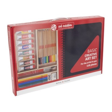 Materiais Belas Artes - Basic Creative Art Set 118 peças, Art Creation | totenart.com