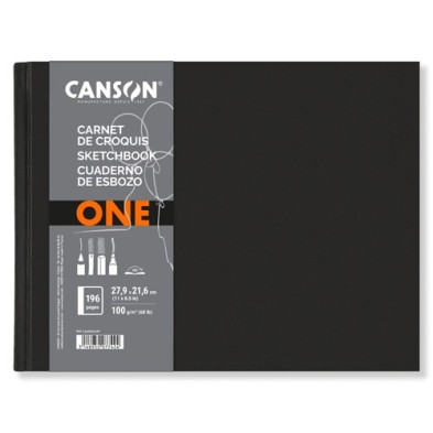 Materiais Belas Artes - Canson ONE caderno de desenho (Capa Dura), 196f., 100 gr., 29,7x21,6 cm | totenart.com