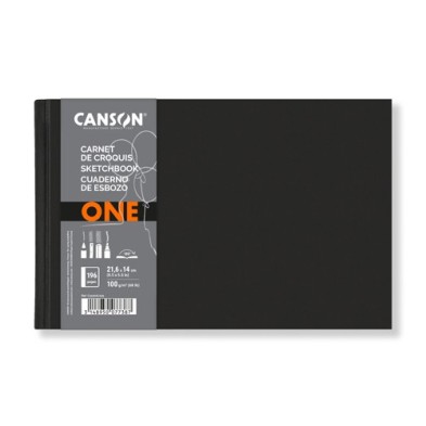 Materiais Belas Artes - Canson ONE caderno de desenho (Capa Dura), 196f., 100 gr., 21,6x14 cm | totenart.com