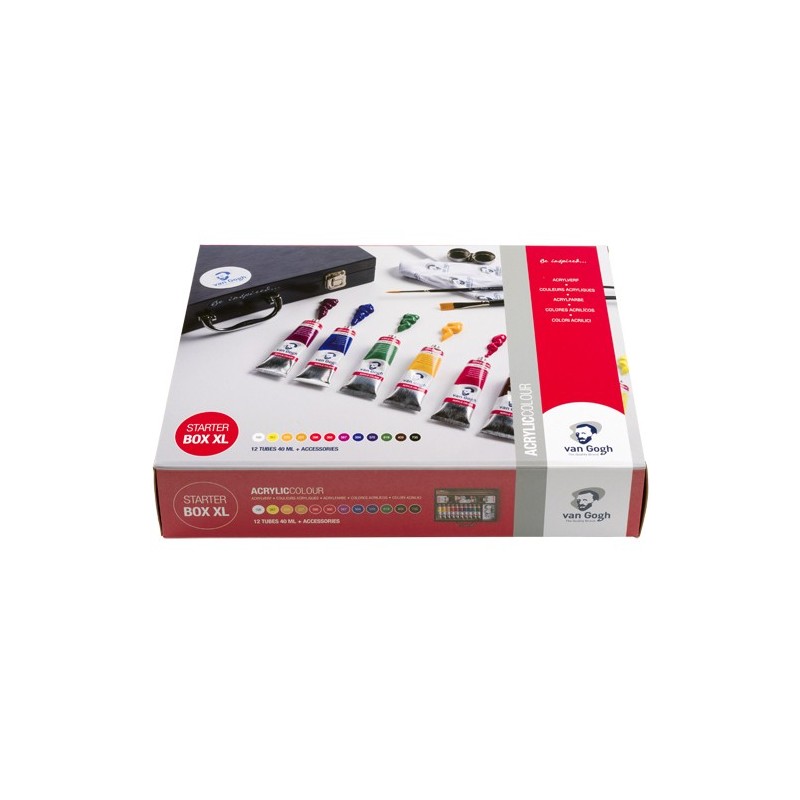 Materiais Belas Artes - Acrilico Van Gogh, caixa de madeira 10 col. | totenart.com