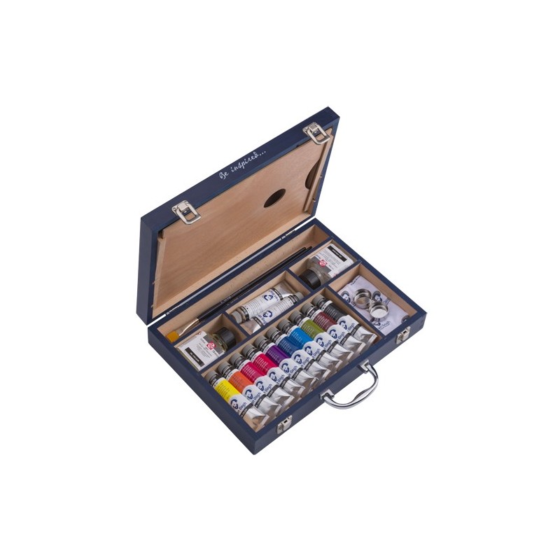 Materiais Belas Artes - Acrilico Van Gogh, caixa de madeira 10 col. | totenart.com