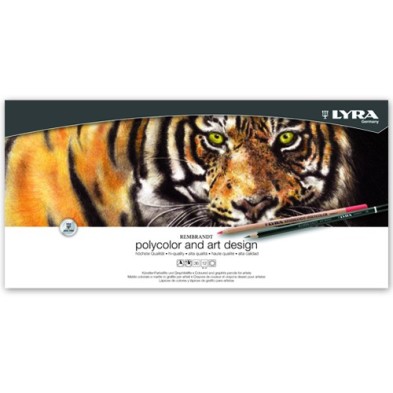 Materiais Belas Artes - Caixa de madeira Polycolor & Art design 49 peças, Lyra | totenart.com