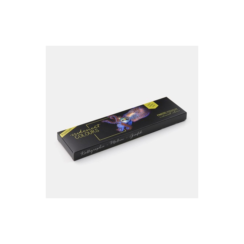 Materiais Belas Artes - Caixa aquarela Finetec Premium 6 cores iridescentes \"Hight Sparkling\" | totenart.com