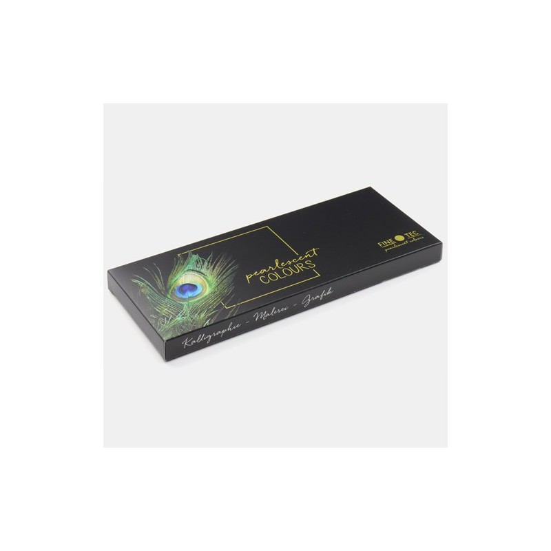 Materiais Belas Artes - Caixa aquarela Finetec Classic 12 cores peroladas \"Rainbow\" | totenart.com