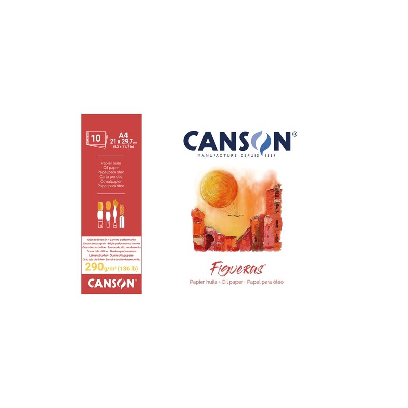 Materiais Belas Artes - Bloco óleo e acrílico Figueras 10h 290gr 21x29,7cm | totenart.com