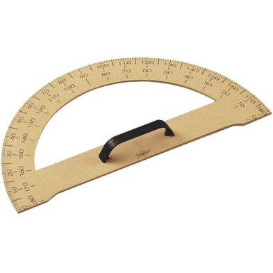 Materiais Belas Artes - Semicírculo de quadro plástica 34 cm, Faibo | totenart.com