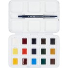 Materiais Belas Artes - Caixa com 12 aquarelas Van Gogh 1/2 godet e pincel | totenart.com